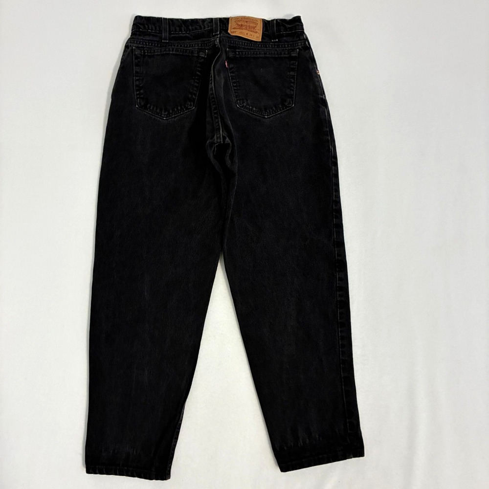 Vtg 90s Levi's 560 Loose Fit Tapered Leg USA Made Jeans Men's 34x30 Black Denim